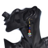 E-6703 New Bohemian Ethnic Style Colorful Beaded Pendant Women's Fashion Earrings Fashion Item