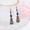 E-6703 New Bohemian Ethnic Style Colorful Beaded Pendant Women's Fashion Earrings Fashion Item