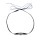 F-1157 Punk Style Black Leather Forehead Hair Accessories for Women Men