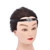 F-1157 Punk Style Black Leather Forehead Hair Accessories for Women Men
