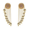 E-6705 Women's Boho Flower Long Chain Vintage personality Tassel Earrings  Elegant Metal Earrings