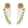 E-6705 Women's Boho Flower Long Chain Vintage personality Tassel Earrings  Elegant Metal Earrings