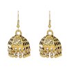 E-6704 Bell Pendant Women Earrings Vintage Carved Bohemian Ethnic Drop Earrings