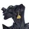 E-6704 Bell Pendant Women Earrings Vintage Carved Bohemian Ethnic Drop Earrings