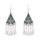 E-6710 Retro Tibetan Bohemian Ethnic Tassel Earrings Triangular Geometry Ethnic Earrings