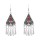 E-6710 Retro Tibetan Bohemian Ethnic Tassel Earrings Triangular Geometry Ethnic Earrings