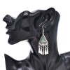 E-6710 Retro Tibetan Bohemian Ethnic Tassel Earrings Triangular Geometry Ethnic Earrings