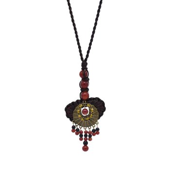 N-8295 Pendant Women Necklace Beads Tassel Charms Ethnic Rope Necklace