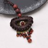 N-8295 Pendant Women Necklace Beads Tassel Charms Ethnic Rope Necklace