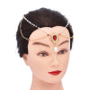 F-1158 New Bohemian Style Luxurious Red Rhinestone Inlaid Women's Fashionable Personalized Forehead Chain Hair Accessories