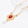 F-1158 New Bohemian Style Luxurious Red Rhinestone Inlaid Women's Fashionable Personalized Forehead Chain Hair Accessories