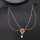 F-1158 New Bohemian Style Luxurious Red Rhinestone Inlaid Women's Fashionable Personalized Forehead Chain Hair Accessories
