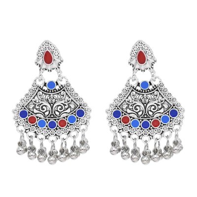 E-6716 Dripping Glaze Women Drop Earrings Vintage Bell Statement Earrings