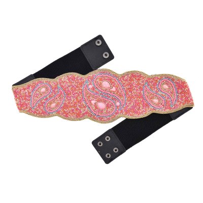 N-8056 New Bagua Formation Colorful and Multicolor Charm Personalized Belt Elastic Belt