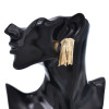 E-6715 New Fashion Luxury Gold Multi layered Chain Tassel Women's Metal Pendant Earrings