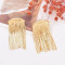 E-6715 New Fashion Luxury Gold Multi layered Chain Tassel Women's Metal Pendant Earrings