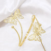 B-1320 New Exquisite Butterfly Metal Hollow Carved Women's Fashionable Gold Arm Bracelet