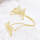 B-1320 New Exquisite Butterfly Metal Hollow Carved Women's Fashionable Gold Arm Bracelet