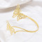 B-1320 New Exquisite Butterfly Metal Hollow Carved Women's Fashionable Gold Arm Bracelet