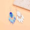 E-6717 Fashion Blue Color Dangle Earrings Tassel For Women Party Gift Jewelry