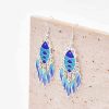 E-6717 Fashion Blue Color Dangle Earrings Tassel For Women Party Gift Jewelry