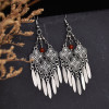 E-6719 Fashion Silver Color Dangle Earrings Metal Drop Tassel For Women Party Gift Jewelry