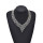 N-2255 Hot Wedding Part Jewelry Crystal Metal Beads Hollow Out Choker Bib Necklace