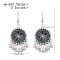 E-6723 Bell Pendant Women Drop Earrings Vintage Bohemian Ethnic Charms Earrings