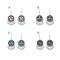 E-6723 Bell Pendant Women Drop Earrings Vintage Bohemian Ethnic Charms Earrings