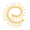 N-8301 Fashion Ethnic Gold Plated Hollowed Flower Drop Belt Waist Belly Chains