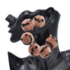 E-6725 Big Pom Pom Hoop Earrings Fashion Ball Earrings