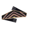 N-8304 Geometric Triangle Rice Bead Women Belt Ethnic Statement Wide Elastic Body Belt for Girls Women Dancing