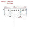 N-8276 Coin Tassel Women Body Jewelry Statement Vintage Acrylic Waist Chains
