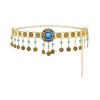 N-8306 New Colorful Acrylic Beads Coin Tassels Multi Flower Women's Belt Fashion Waistchain