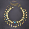 N-8306 New Colorful Acrylic Beads Coin Tassels Multi Flower Women's Belt Fashion Waistchain