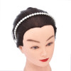F-1159 New Elegant Pure White Round Pearl Women's Fashionable And Minimalist Hairband