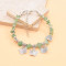 B-1326 Natural Stone Beaded Bohemian Style Butterfly Charms Women's Fashion Bracelet