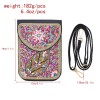 N-8316 Bohemian Multi Beaded Leaf Short Hand Bag Purse Cosmetic Bag for Women Girls party Accessories