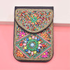 N-8323 Hot Selling New Bohemian Style Colorful Handmade Rice Bead Inlaid With Several Small Square Bags In Shape
