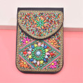 N-8323 Hot Selling New Bohemian Style Colorful Handmade Rice Bead Inlaid With Several Small Square Bags In Shape