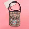 N-8324 Hot Selling New Bohemian Style Colorful Handmade Rice Bead Inlaid With Several Small Square Bags In Shape