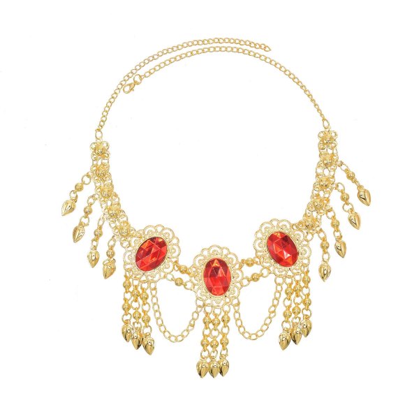 F-1161 Tassel Women Hair Jewelry Acrylic Pendant Ethnic Alloy Headband