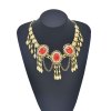 F-1161 Tassel Women Hair Jewelry Acrylic Pendant Ethnic Alloy Headband