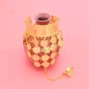B-1327 Golden Coin Long Chain Pull Finger Indian Belly Dance Bracelet for Women