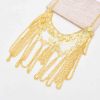 N-8326 Luxury Gold Multilayers Coin Tassel Head Chains Mask Veil Face Chains for Women Lady Dance Night Club Party Jewelry