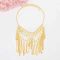 N-8326 Luxury Gold Multilayers Coin Tassel Head Chains Mask Veil Face Chains for Women Lady Dance Night Club Party Jewelry