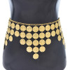 N-8325 New Luxury Gold Coin Pendant Women's Heavy Metal Gold Waist Chain