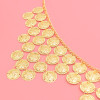N-8325 New Luxury Gold Coin Pendant Women's Heavy Metal Gold Waist Chain