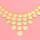 N-8325 New Luxury Gold Coin Pendant Women's Heavy Metal Gold Waist Chain