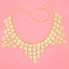 N-8325 New Luxury Gold Coin Pendant Women's Heavy Metal Gold Waist Chain
